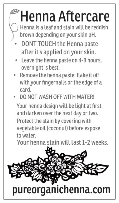 How to Care for a Henna Design: Aftercare Instructions